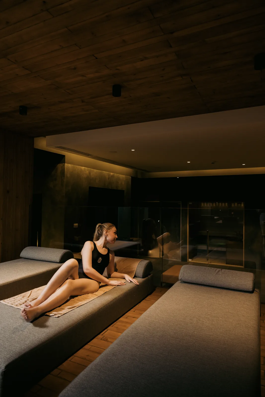 L'area relax della spa Tibi